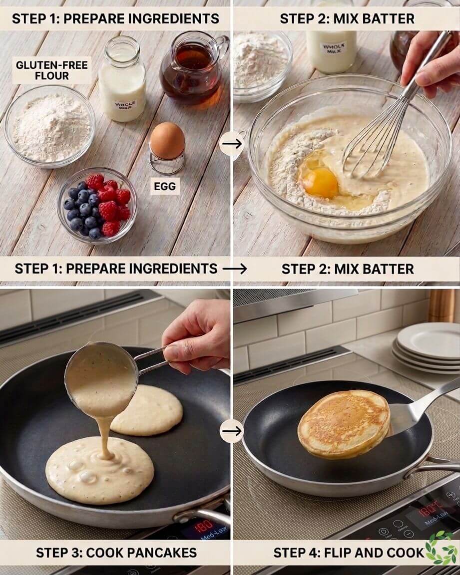 gf pancake recipe preparation steps
