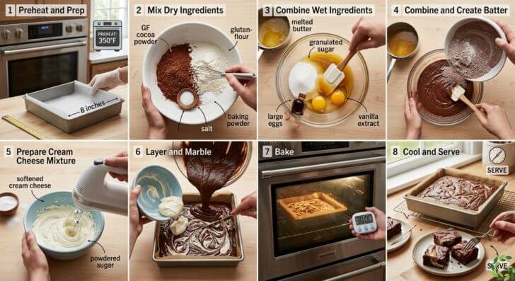 dairy free brownies steps