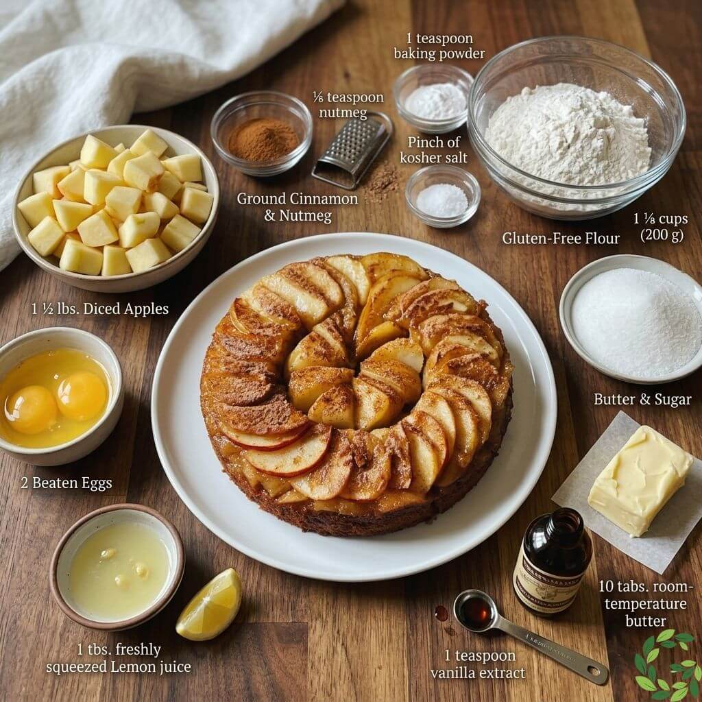 gluten free apple and cinnamon cake