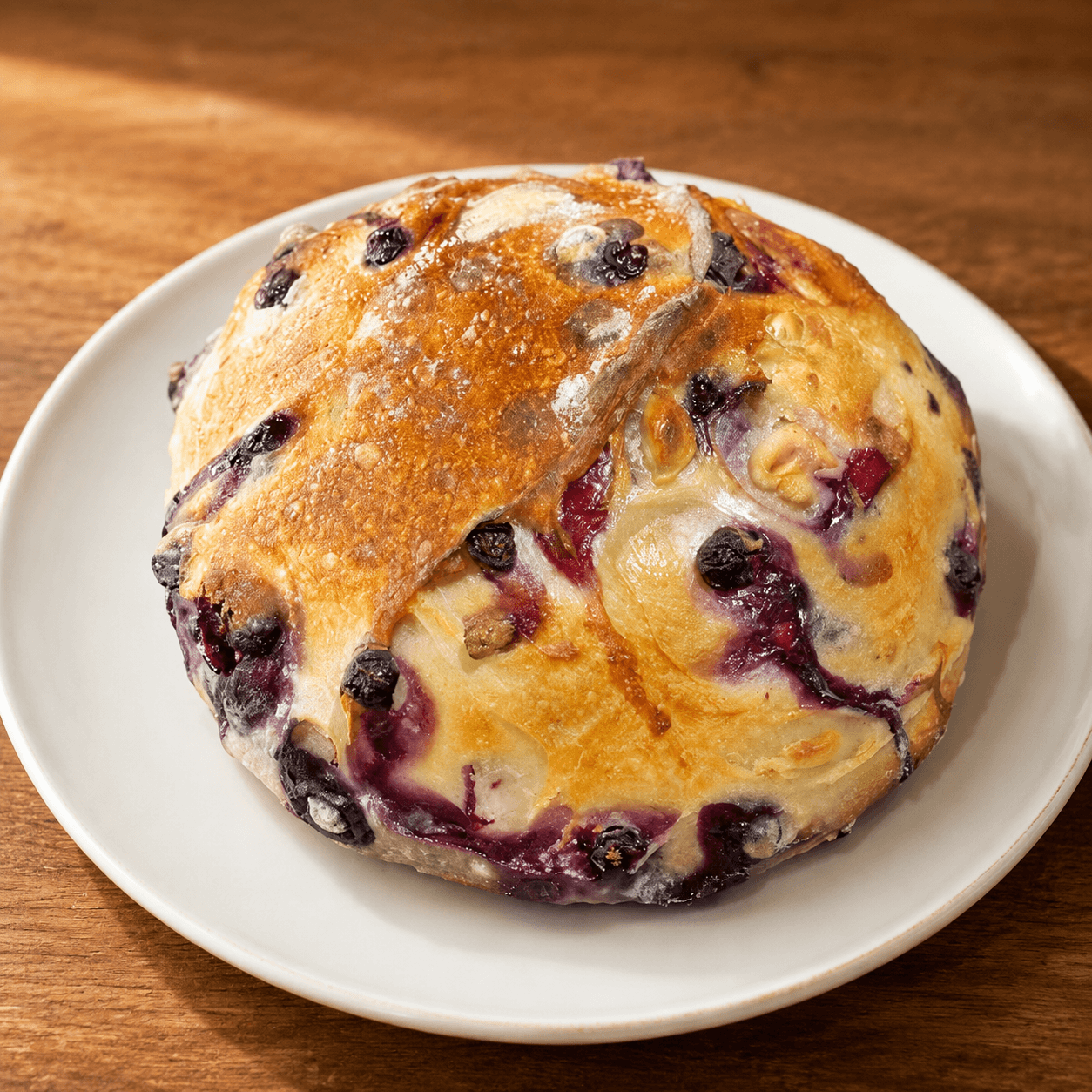 Gluten Free Blueberry Cream Cheese Sourdough Bread