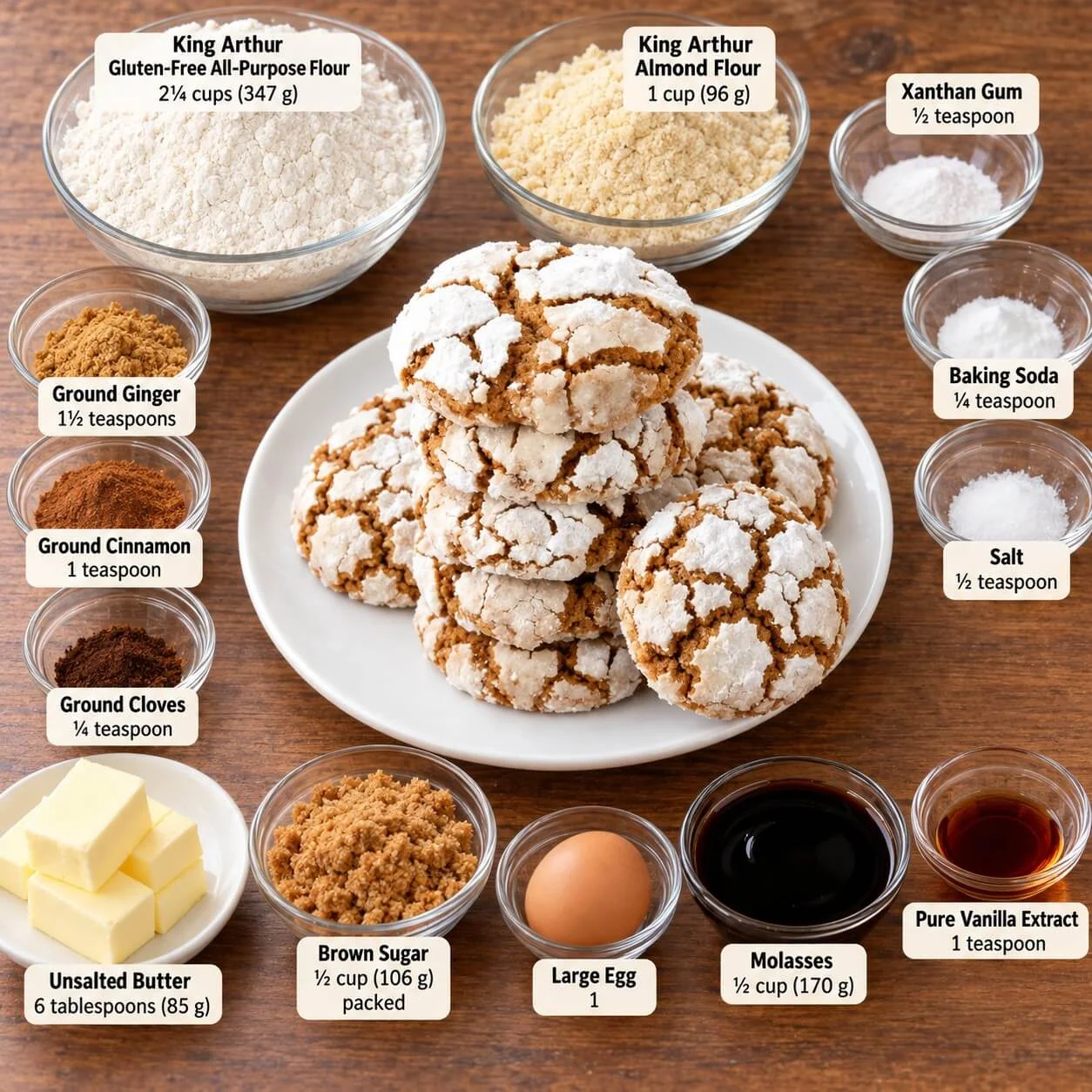 gluten free gingerbread crinkle cookies gluten free gingerbread crinkle cookies