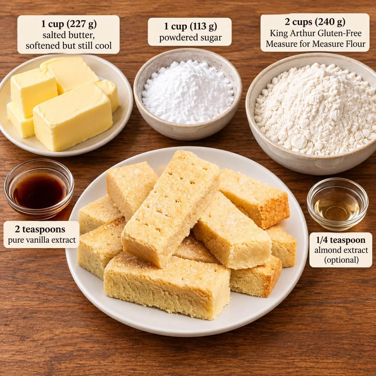 gluten free shortbread cookies