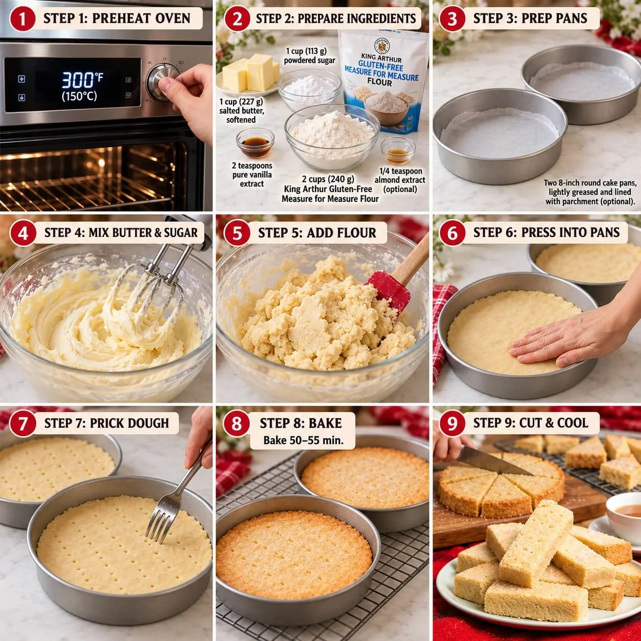 gluten free shortbread cookies